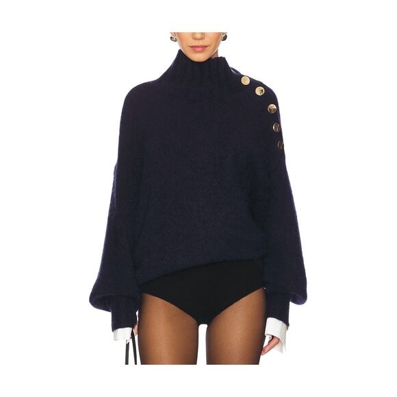 Retrofete 'Amalia' Navy Wool Sweater Size XS - Picture 1 of 4
